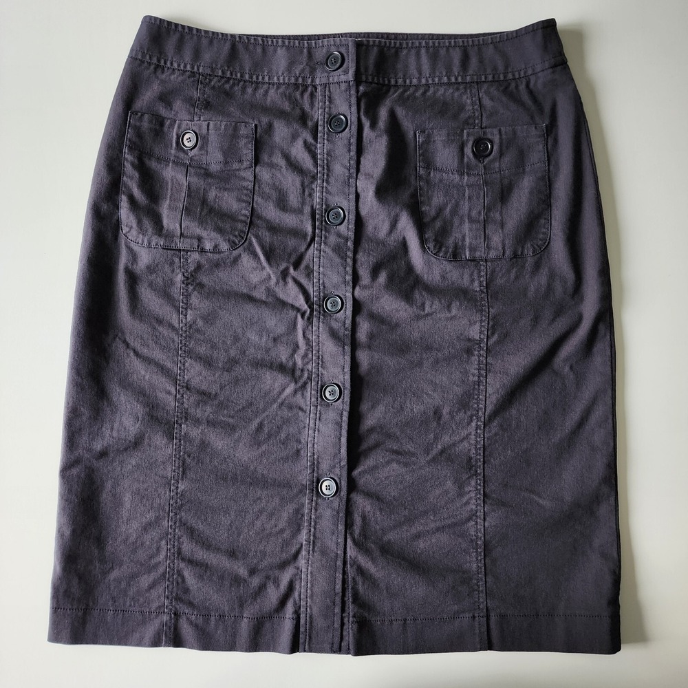 TILLEY Trek Skirt Womens 14‎ Black Tech Nylon Stretch Utility Travel Hiking 35"W